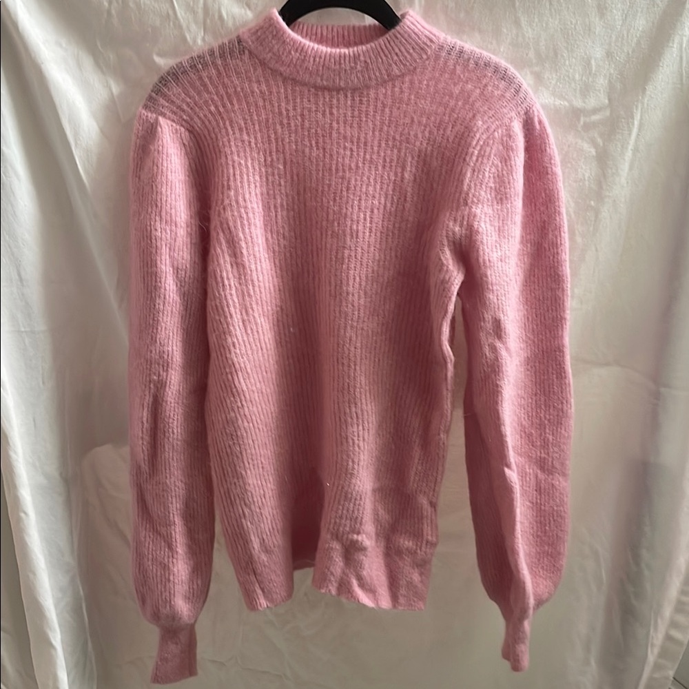 Ganni Soft Pink Turtleneck Sweater